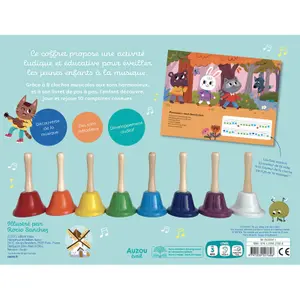 Book mon coffret d'éveil musical - 8 musical bells Auzou image-1