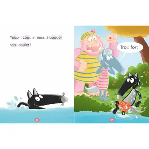 Book mes lectures de 1re primaire avec loup - my 1st grade readings with wolf - all in the water Auzou image-3