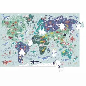 Puzzle - a book - a poster Auzou Atlas image-1