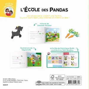 Panda school book - a day at the farm Auzou image-3