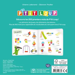 Livre p'tit loup - my first 200 words Auzou image-3