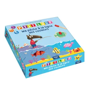 Livre p'tit loup - ma pêche à la ligne des couleurs Auzou image-0