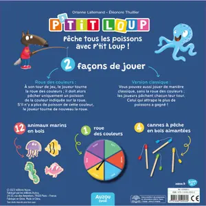 Livre p'tit loup - ma pêche à la ligne des couleurs Auzou image-2