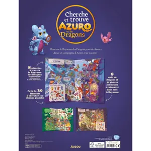 Livre cherche &amp; trouve - azuro and the dragons Auzou image-2