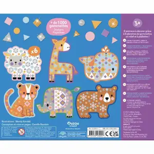 Creative activities artist's set Auzou Mes Gros Animaux En Mosaïques image-2