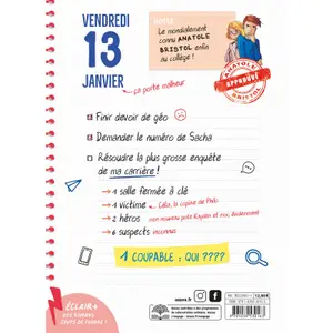 Book les enquêtes d'anatole au collège - all suspects Auzou image-3