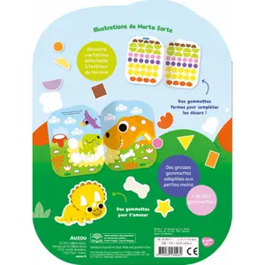 Book of shape stickers - l'aventure de petit dinosaure Auzou image-3