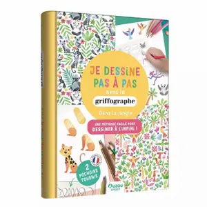 Je dessine pas à pas avec le griffographe - in the jungle Auzou image-1