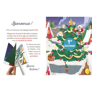 Book mon premier roman de l'avent - le concours du père noël Auzou image-1