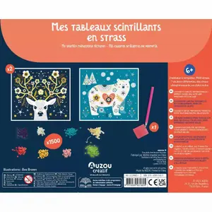 Creative activities ma pochette d'artiste Auzou Mes Tableaux Scintillants En Strass image-3