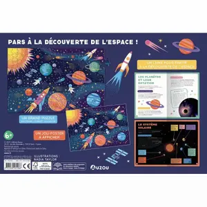 Puzzle - a book - a poster Auzou Espace image-2