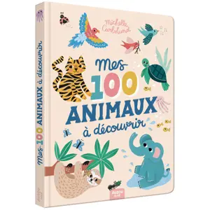 Book mes 100 animaux à découvrir by michelle carlslund Auzou image-0