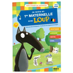 Book je rentre en 1re maternelle avec loup Auzou image-0