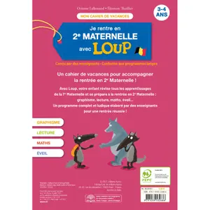Book je rentre en 2e maternelle avec loup Auzou image-1