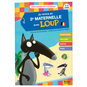 Book je rentre en 3e maternelle avec loup Auzou image-0