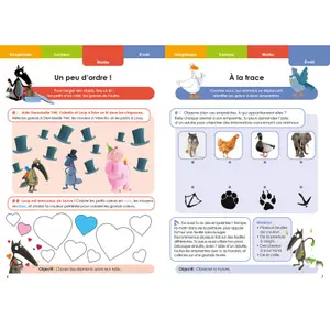 Book je rentre en 3e maternelle avec loup Auzou image-2