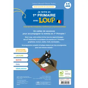 Book je rentre en 1re primaire avec loup Auzou image-1