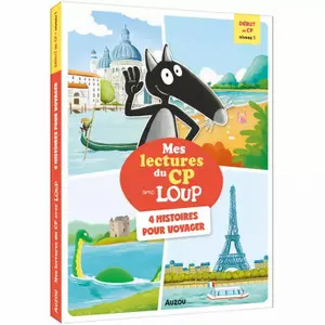 Book mes lectures du cp avec loup - level 1 - 4 stories for travelling Auzou image-0