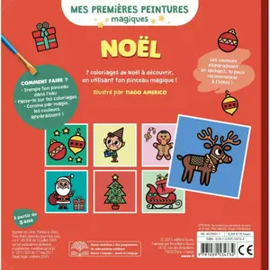Livre mes premiers coloriages - magic paintings christmas Auzou image-3
