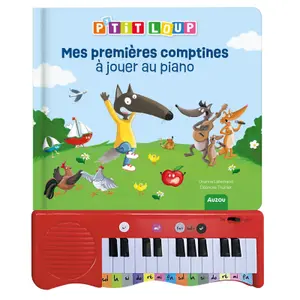 Livre mon livre piano - mes premières comptines à jouer au piano - p'tit loup Auzou image-0