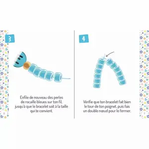 Creative activities superb jewelry Auzou Ma Mini Accumulation De Bracelets À Message image-0