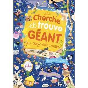 Giant search-and-find book in fairytale land Auzou image-0