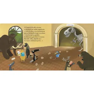 Book for the wolf who investigated at the museum Auzou image-1