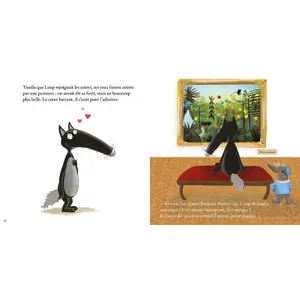 Book for the wolf who investigated at the museum Auzou image-2