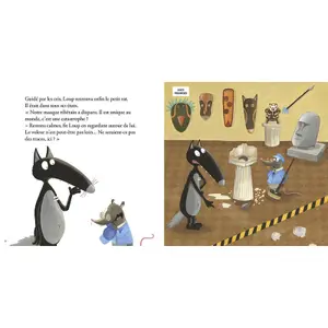 Book for the wolf who investigated at the museum Auzou image-1