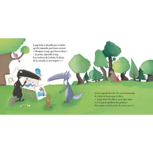 Book for the wolf who wanted to be an artist large format Auzou image-1