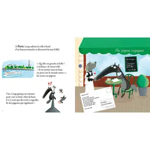 Book for the wolf who wanted to go around the world Auzou image-1