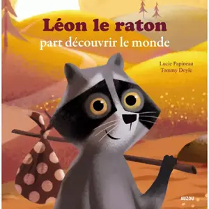 Book for Leon the raccoon sets out to discover the world Auzou image-0