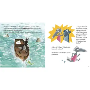 Book for the wolf who wanted to be a superhero in German Auzou image-2