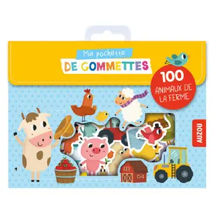My farm animals 100 stickers pack Auzou image-0