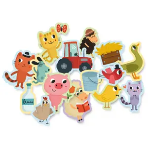 My farm animals 100 stickers pack Auzou image-1