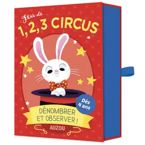 Card game 1, 2, 3, circus Auzou image-0