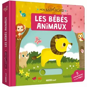 Book for baby animals Auzou image-0
