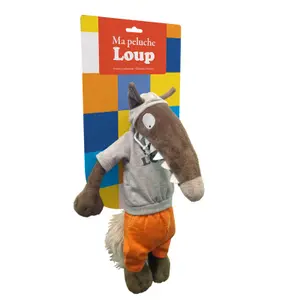 Wolf plush with sportswear outfit Auzou image-0