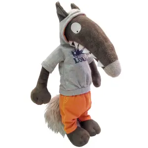 Wolf plush with sportswear outfit Auzou image-1