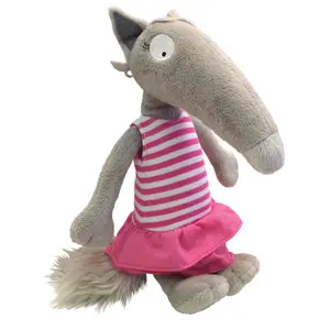 Dressed she-wolf plush Auzou image-1