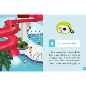 Books for my first investigations volume 4 backwash at the pool Auzou image-2