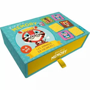 Educational games p'tit memory game animals on vacation Auzou image-0