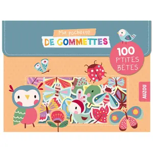 Gommettes my pocket of 100 gommettes les p'tites bêtes Auzou image-1