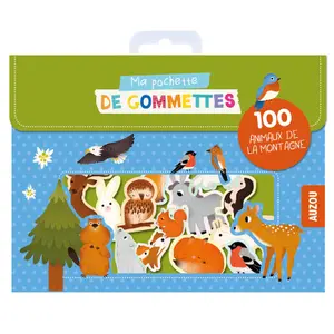 Gommettes ma pochette de 100 gommettes animaux de la montagne Auzou image-1