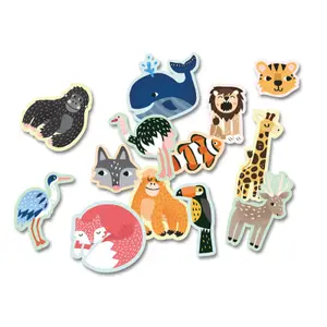My 100 wild animals stickers pack Auzou image-0