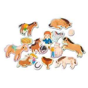 My 100 pony and horse stickers pack Auzou image-0