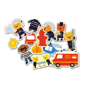 Gommettes ma pochette de 100 gommettes pompiers et policiers Auzou image-0