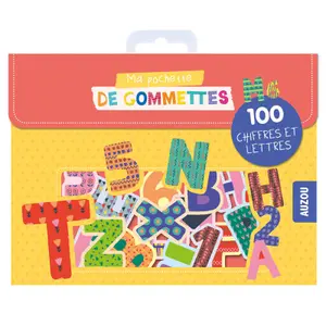 Scratchers my pocket of 100 letter and number stickers Auzou image-1