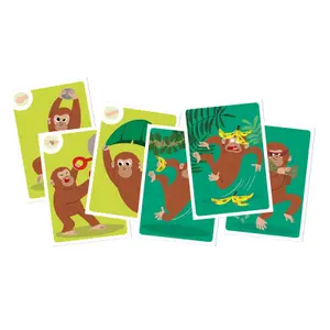 Card games logic and speed tok tok monkey game Auzou image-0