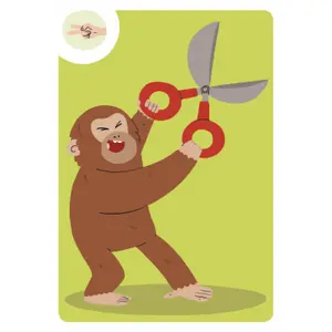 Card games logic and speed tok tok monkey game Auzou image-1